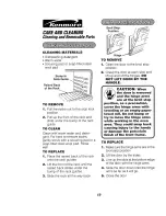 Предварительный просмотр 19 страницы Kenmore 911.41185 Owner'S Manual