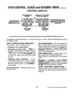 Предварительный просмотр 11 страницы Kenmore 911.46765 Owner'S Manual