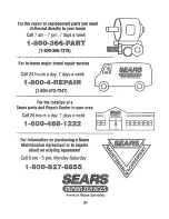 Предварительный просмотр 31 страницы Kenmore 911.46765 Owner'S Manual