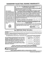 Предварительный просмотр 23 страницы Kenmore 911. 47169 Owner'S Manual