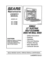 Kenmore 911.47465 Owner'S Manual предпросмотр