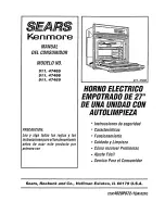 Preview for 26 page of Kenmore 911.47465 Owner'S Manual