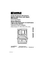 Kenmore 911.47812200 Use & Care Manual preview