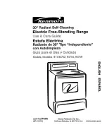 Предварительный просмотр 1 страницы Kenmore 911.94752 Use & Care Manual