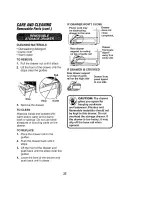 Предварительный просмотр 32 страницы Kenmore 911.94752 Use & Care Manual