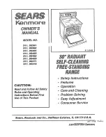 Kenmore 911.95361 Owner'S Manual preview