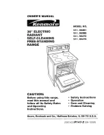 Kenmore 911.95381 Owner'S Manual preview