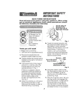 Предварительный просмотр 3 страницы Kenmore 911.95575 Owner'S Manual