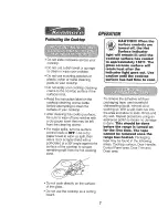 Предварительный просмотр 7 страницы Kenmore 911.95575 Owner'S Manual