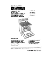 Kenmore 911.95975 Owner'S Manual предпросмотр