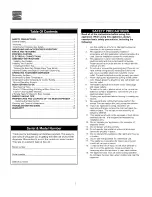 Preview for 2 page of Kenmore 91589 Use & Care Manual