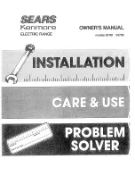 Kenmore 93781 Owner'S Manual preview