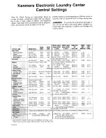 Предварительный просмотр 8 страницы Kenmore 93901 Series Use And Care Manual