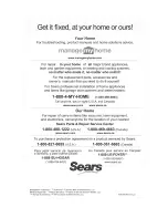 Preview for 32 page of Kenmore 94683 Use & Care Manual