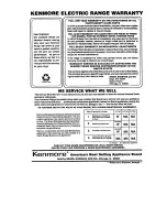 Preview for 23 page of Kenmore 9563591 Use, Care, Safety Manual