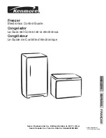 Preview for 1 page of Kenmore 970-247721 Control Manual