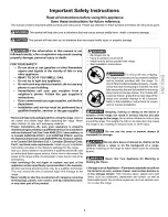 Предварительный просмотр 3 страницы Kenmore 970-334420 Use And Care Manual