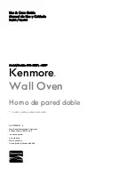 Предварительный просмотр 1 страницы Kenmore 970.4952 Series Use & Care Manual