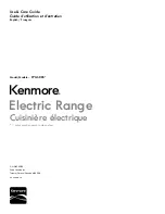 Предварительный просмотр 1 страницы Kenmore 970-6885 series Use & Care Manual