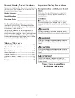 Preview for 2 page of Kenmore 970.C4804 Series Use & Care Manual