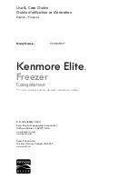 Preview for 1 page of Kenmore 970F27012 Use & Care Manual