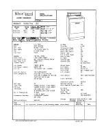 Kenmore 97271100 Specifications preview