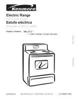 Preview for 1 page of Kenmore 9742 - 30 in. Electric Range Use And Care Manual