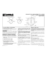 Предварительный просмотр 7 страницы Kenmore 9781 - 27 in. Laundry Center Operating Instructions Manual