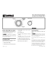 Kenmore 97812 Operating Instructions Manual предпросмотр