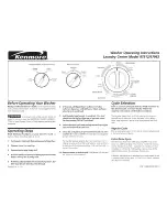 Предварительный просмотр 3 страницы Kenmore 9796 - 27 in. Laundry Center Operating Instructions Manual