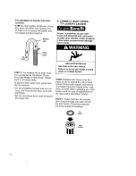 Preview for 22 page of Kenmore 9875 - 24 in. Laundry Center Owner'S Manual And Installation Instructions