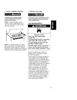 Preview for 25 page of Kenmore 9875 - 24 in. Laundry Center Owner'S Manual And Installation Instructions