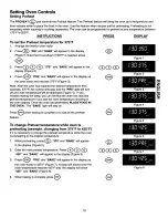 Предварительный просмотр 19 страницы Kenmore 9961 - Elite 40 in. Electric Use And Care Manual