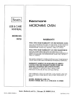 Preview for 32 page of Kenmore 99721 Use And Care Manual