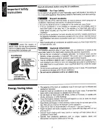 Предварительный просмотр 2 страницы Kenmore Air Conditioner Owner'S Manual