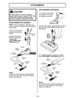 Preview for 13 page of Kenmore Aspiradora 116.21814 Use And Care Manual