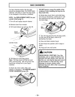 Preview for 19 page of Kenmore Aspiradora 116.21814 Use And Care Manual