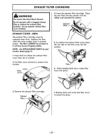 Preview for 21 page of Kenmore Aspiradora 116.21814 Use And Care Manual