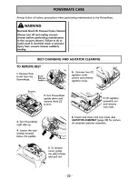 Preview for 22 page of Kenmore Aspiradora 116.21814 Use And Care Manual