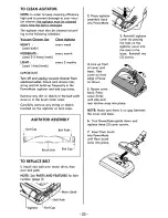 Preview for 23 page of Kenmore Aspiradora 116.21814 Use And Care Manual