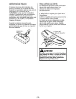 Preview for 44 page of Kenmore Aspiradora 116.21814 Use And Care Manual