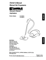 Kenmore ASPIRADORA 116.23512 Owner'S Manual preview