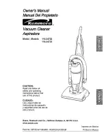 Kenmore ASPIRADORA 116.34722 Owner'S Manual preview