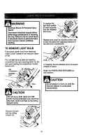 Предварительный просмотр 21 страницы Kenmore ASPIRADORA 116.34728 Owner'S Manual