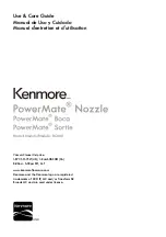 Kenmore BC1001 Use & Care Manual preview