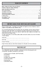 Preview for 2 page of Kenmore BC4002 Use & Care Manual