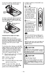 Preview for 11 page of Kenmore BC7005 Use & Care Manual