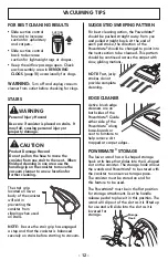 Preview for 12 page of Kenmore BC7005 Use & Care Manual