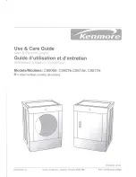 Kenmore C8807 Series Use & Care Manual предпросмотр