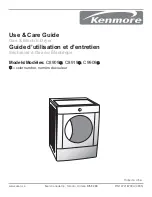 Предварительный просмотр 1 страницы Kenmore C8909 Use & Care Manual